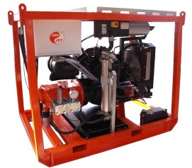 واترجت دیزلی 2050 بار فشارقوی جهت شستشو و رسوب زدایی صنعتی مدل CD-100 ساخت دن جت دانمارک