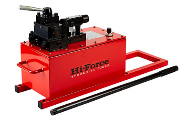 پمپ دستی هیدرولیکی 700 بار دو سرعته دبی بالا مدل HP High Flow-Range ساخت هایفورس انگلستان