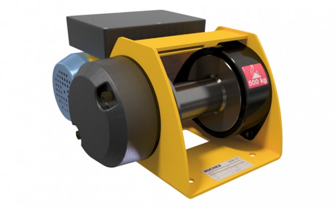 وینچ کشنده برقی الکتریکی با ظرفیت 500 کیلوگرم مدل MOTORBOX 500 kg - Direct control ساخت هوچز فرانسه